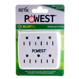 Powest Tomacorriente de Pared Múltiple 6 Salidas