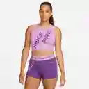 Nike Polera W Crop Tank Grx Morado Para Mujer Talla L