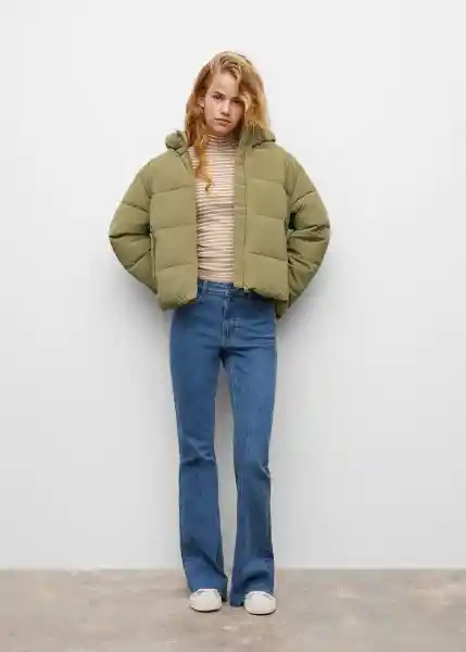 Abrigo Anorak Seller Khaki Talla 21 Teen Niñas Mango