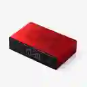 Lexon Reloj de Mesa Flip Premium Rojo