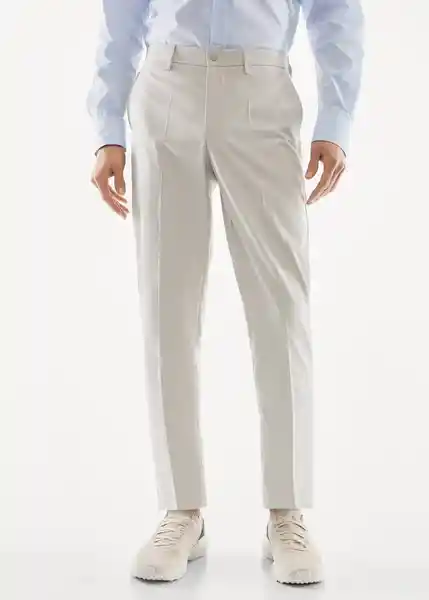 Pantalón Cool Beige Talla 44 Hombre Mango