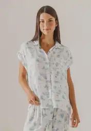 Camisa Pijama L - Azul