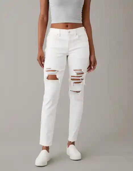 Jean 90S Skinny Mujer Blanco Talla 0 REGULAR American Eagle