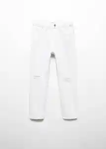 Jean Dad Blanco Talla 12 Niños Mango