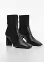 Botines Limo Negro Talla 39 Mujer Mango
