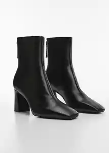 Botines Limo Negro Talla 39 Mujer Mango