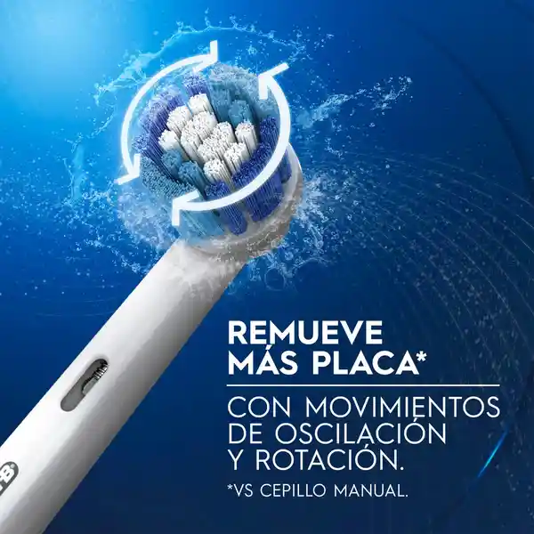 Oral-B Power Cepillo de Dientes Eléctrico Cabezal Redondo Precision Clean Blanco