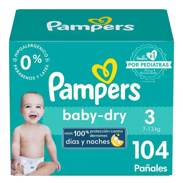 Pampers Pañal Baby-Dry Etapa 3
