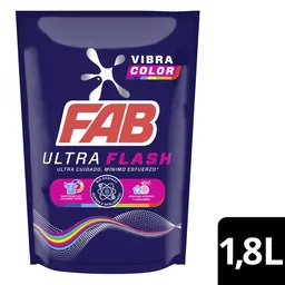 Fab Detergente Líquido Ultra Flash Vibra Color