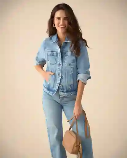Chaqueta Azul Rivera Medio Talla M 621G000 Esprit