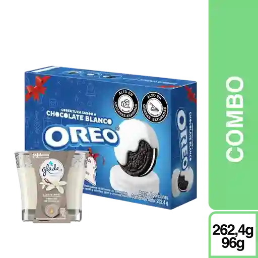 Combo Glade Vela Abrazos Vainilla + Oreo Sandwich 262 g