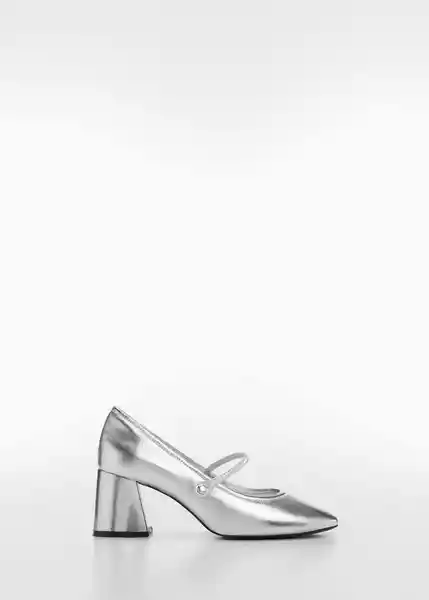 Zapatos Sofi Plata Talla 36 Mujer Mango