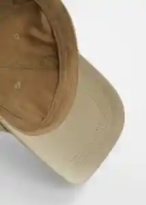 Gorra Básica Taupe Talla 99 Hombre Mango