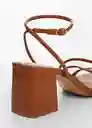 Sandalias Luan1 Cuero Talla 36 Mujer Mango