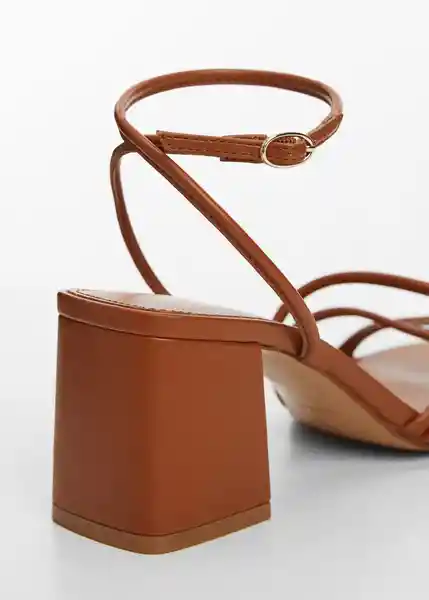Sandalias Luan1 Cuero Talla 36 Mujer Mango