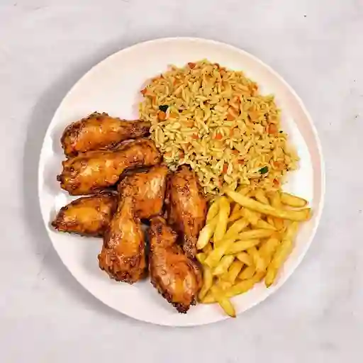 Alitas en salsa combo mini