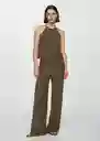 Pantalón Matilda Khaki Talla XS Mujer Mango