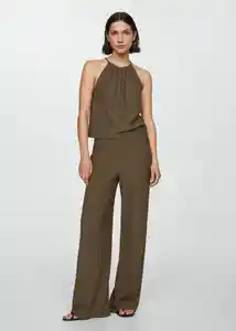 Pantalón Matilda Khaki Talla XS Mujer Mango