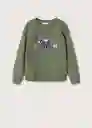 Sudadera Albert3 Khaki Talla 08 Niños Mango