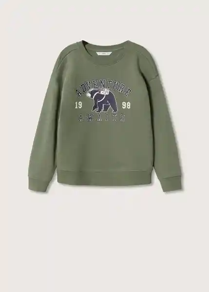 Sudadera Albert3 Khaki Talla 08 Niños Mango