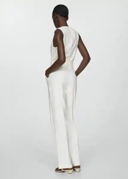 Enterizo Mono Yolan2  Off White Talla XS Mujer Mango