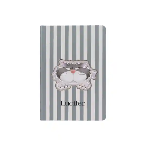 Agenda A5 Tapa Dura Serie Lucifer Cat Miniso