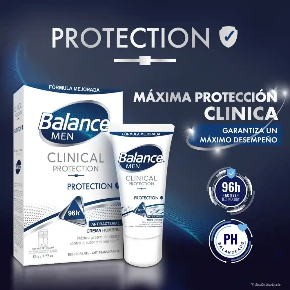 Balance Desodorante Men Clínical Protection en Crema