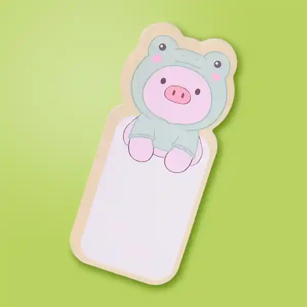 Accesorio Post-It de Cerdito y Rana Serie Miniso