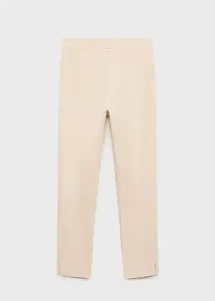 Pantalón Malu5-H Crudo Talla 36 Mujer Mango