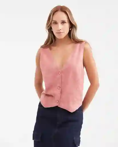 Camiseta Vest Crossback Rosa Libélula Medio Talla M Chevignon