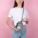 Bolso Mini Porta Celular Vitality Mix Gris Oscuro Miniso