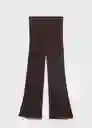 Pantalón Magnolia Chocolate Talla M Mujer Mango