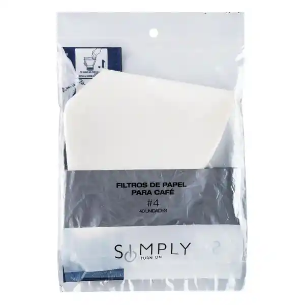 Simply Filtro de Papel Para Café Turn on 1813