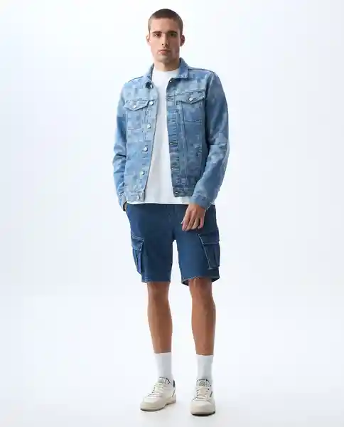 Bermuda Hombre Azul Talla 34 551G004_AZU174021 Americanino
