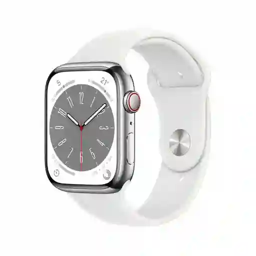 Apple S8 Cell Stainless Steel-Sport Claro 45 mm