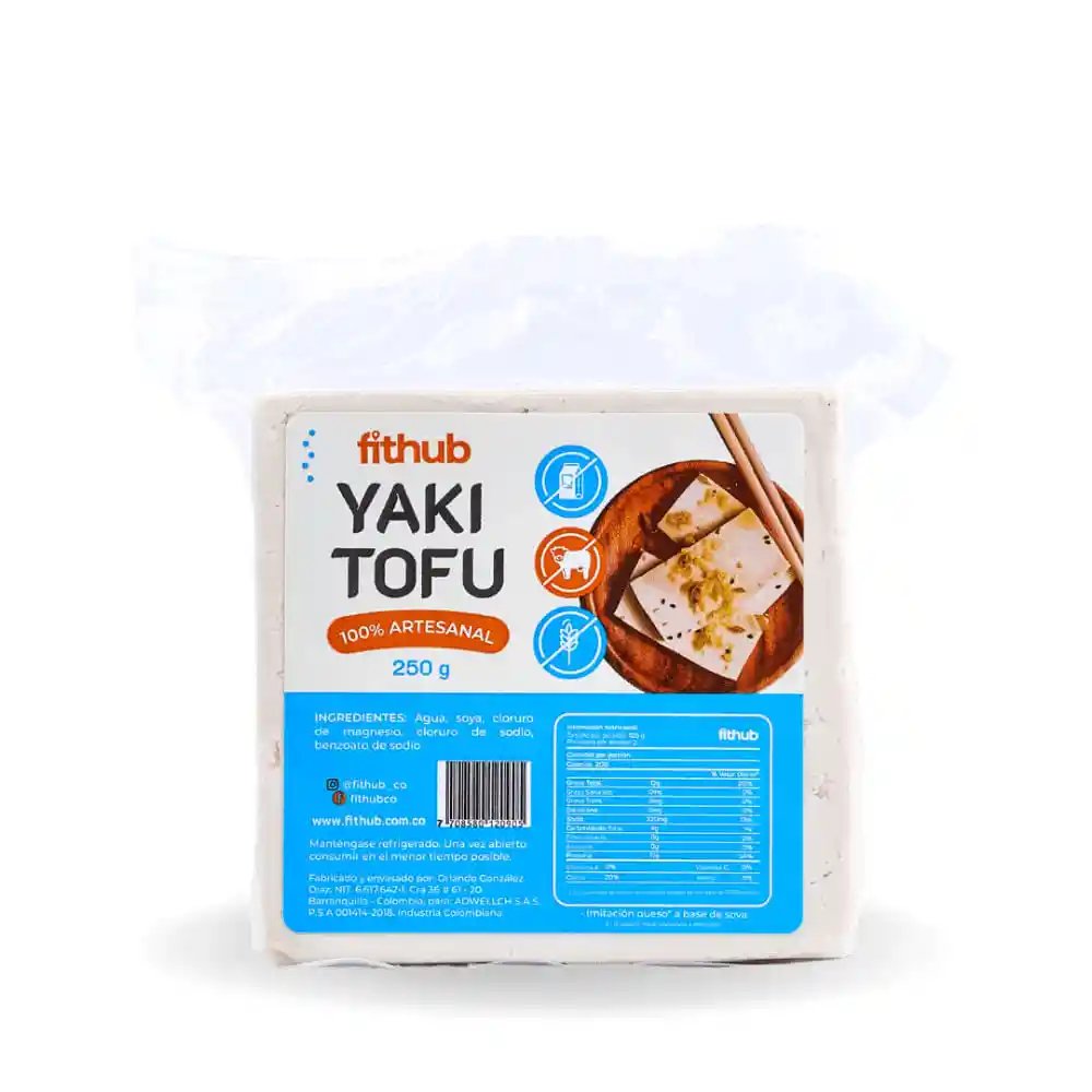 Fithub Queso Yaki Tofu 100 % Artesanal