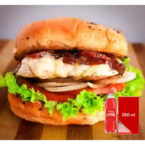 Combo Hamburguesa de Pollo + Kola Postobon 250 ml