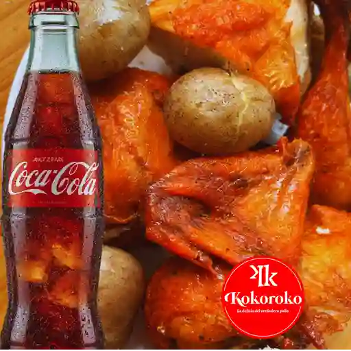 Combo 1/4 pollo asado y gaseosa personal