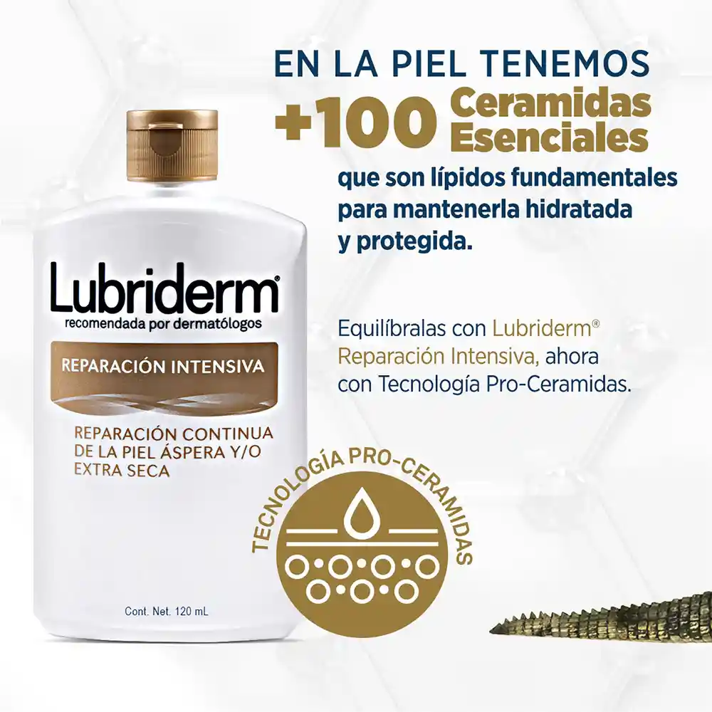 Crema Corporal LUBRIDERM Reparacion Intensiva 120 ML