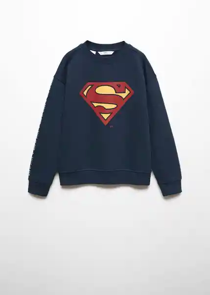 Sudadera Dcsman Navy Talla 12 Niños Mango