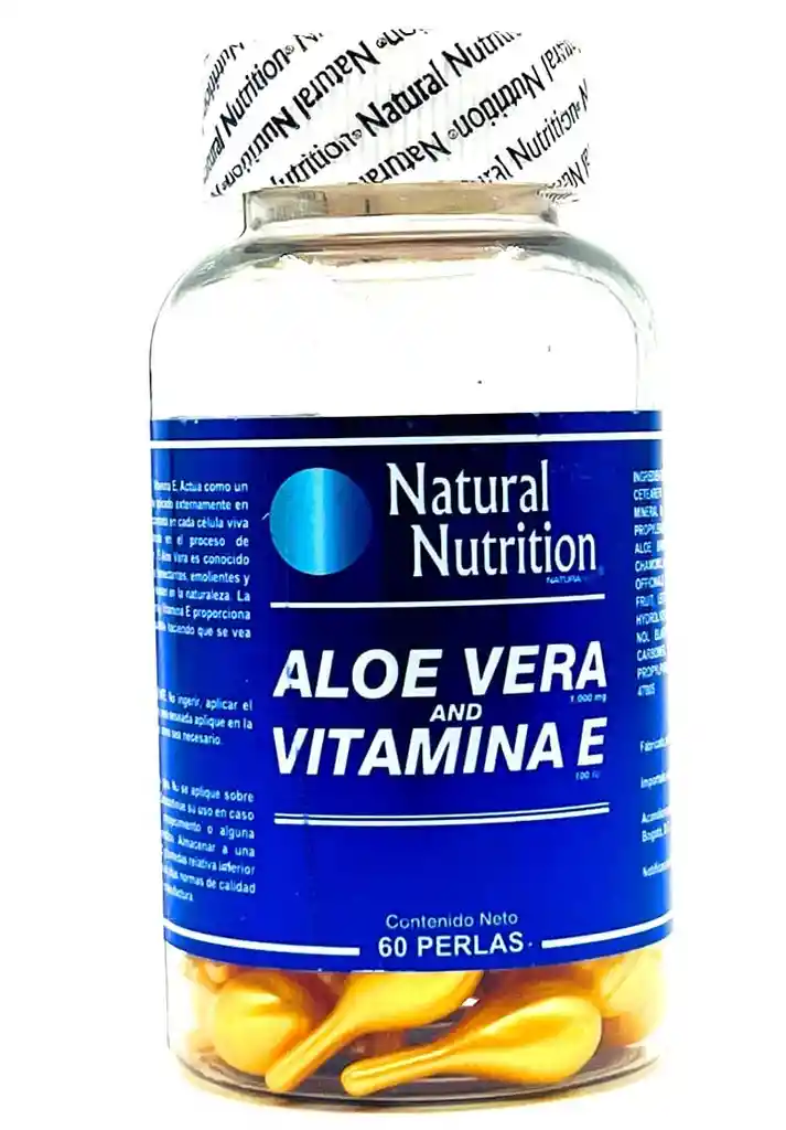 Natural Nutrition Aloe Vera y Vitamina E 