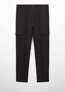 Pantalón Vigil Negro Talla 42 Hombre 67047685_99 Mango