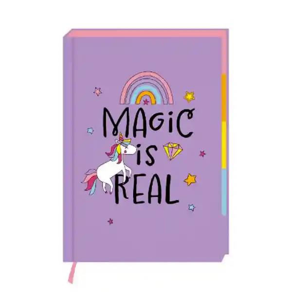 Cuaderno de Tapa Dura A5 Unicorn 64 Hojas Rayado Miniso