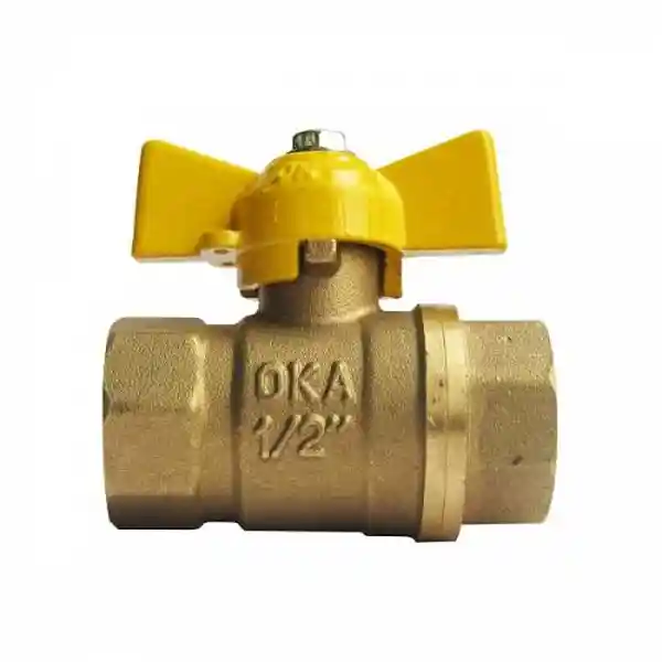 Oka Válvula Gas Mariposa Hxh 1/2