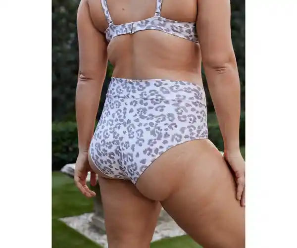 Panti Traje de Baño Aerie Beige Talla MEDIUM American Eagle