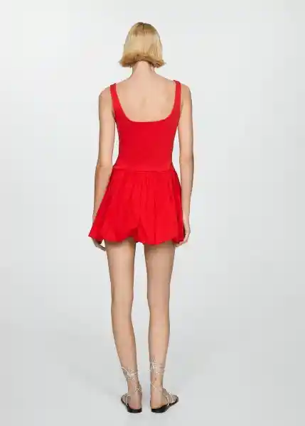 Vestido Nube Rojo Talla Xl Mujer Mango