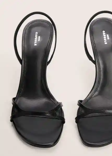 Sandalias Mika Negro Talla 39 Mujer Mango