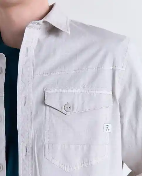 Camisa Hombre Crudo Talla S 819G520_CRU134403 Americanino
