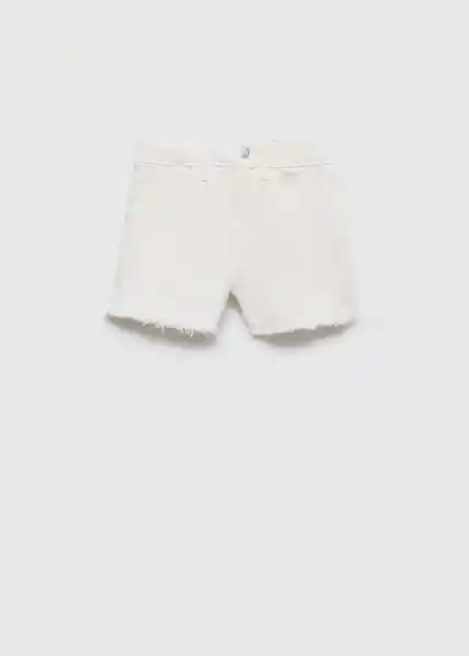 Short Clara Blanco Talla 10 Niñas Mango