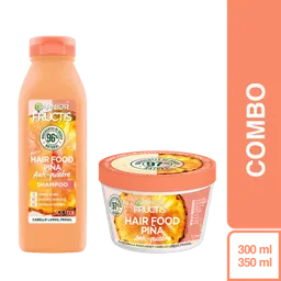 Combo Hair Food Piña Shampoo 350 mL + Tratamiento 300 mL